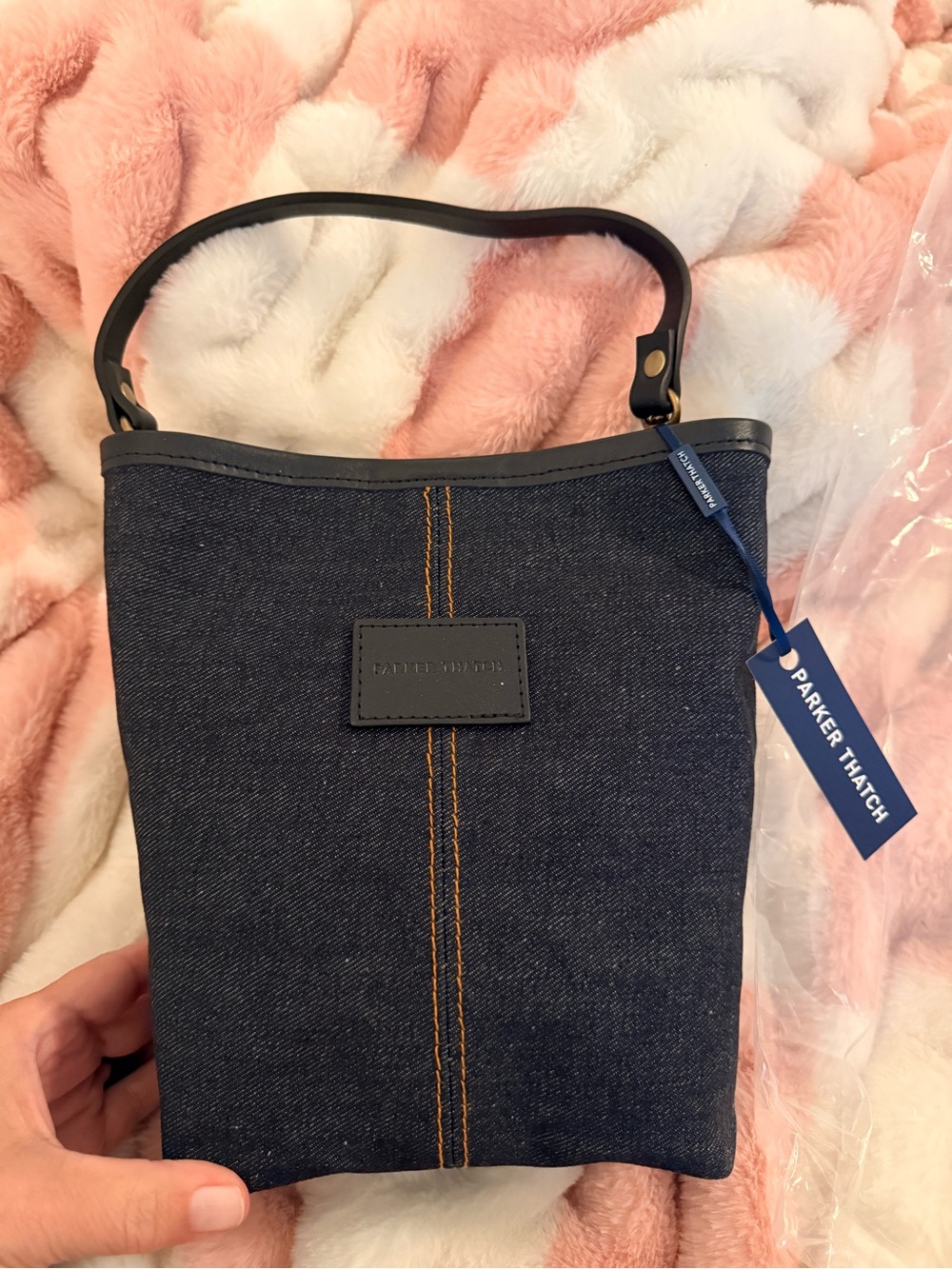 Parker Thatch Denim Micro Jane Bag